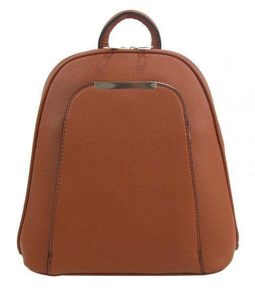 Elegantní menší dámský batůžek / kabelka hnědá
