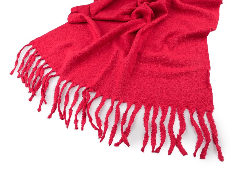 Zimní šála / pléd buklé s třásněmi 65x190 cm