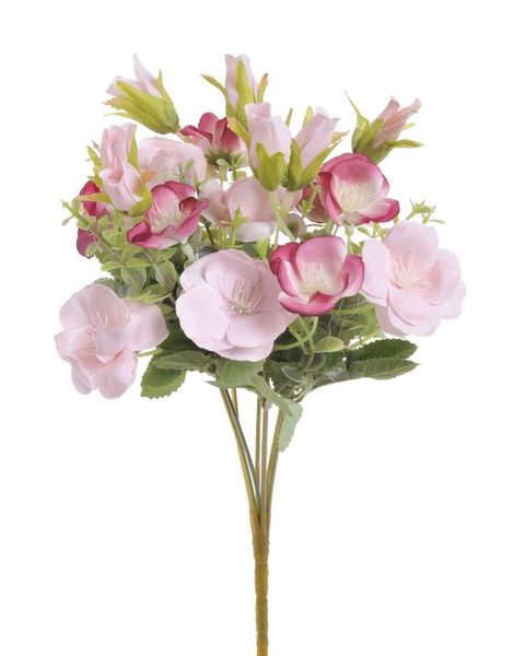 Umělá Jícnovka buket - mix růžová sv./nachová 34 cm