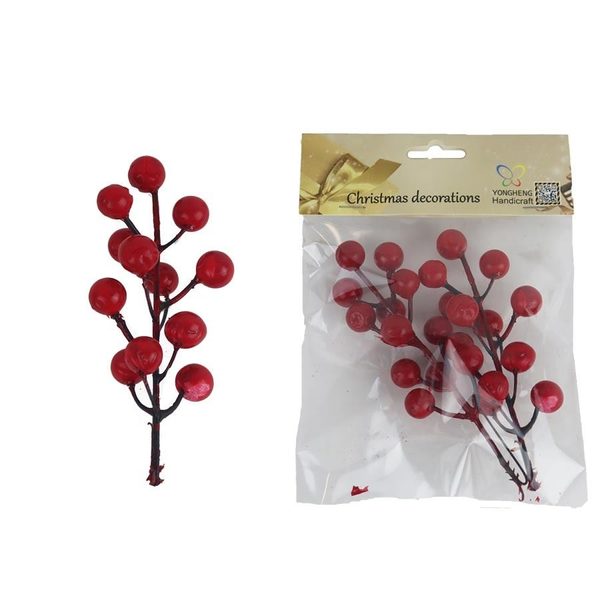 Dekorace s bobulemi X5456 - 5,5 x 4 x 13 cm