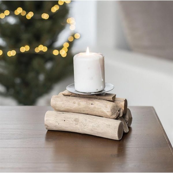 Svícen na 1 svíčku D3242 - 15 x 9 x 8/10 cm