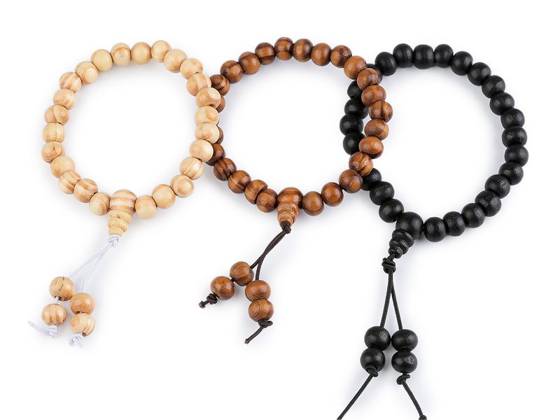 Dřevěný náramek Japa Mala