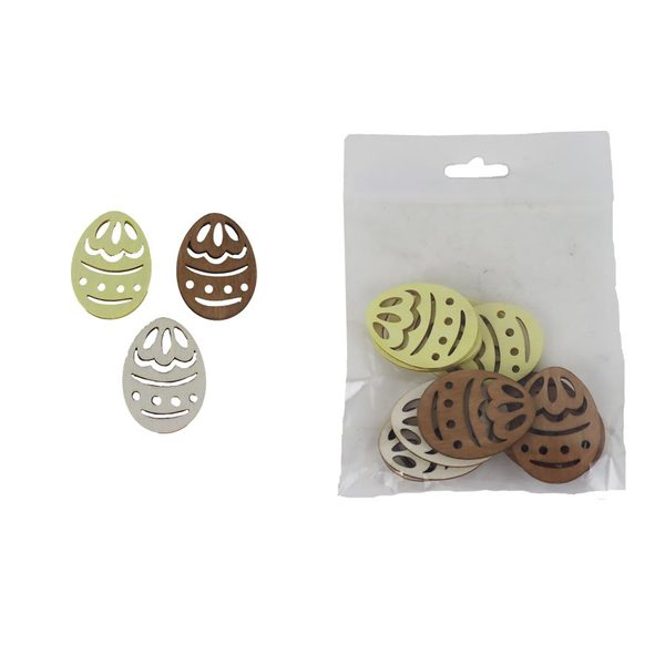 Dekorační vajíčko, 12 ks D7848 - 4cm