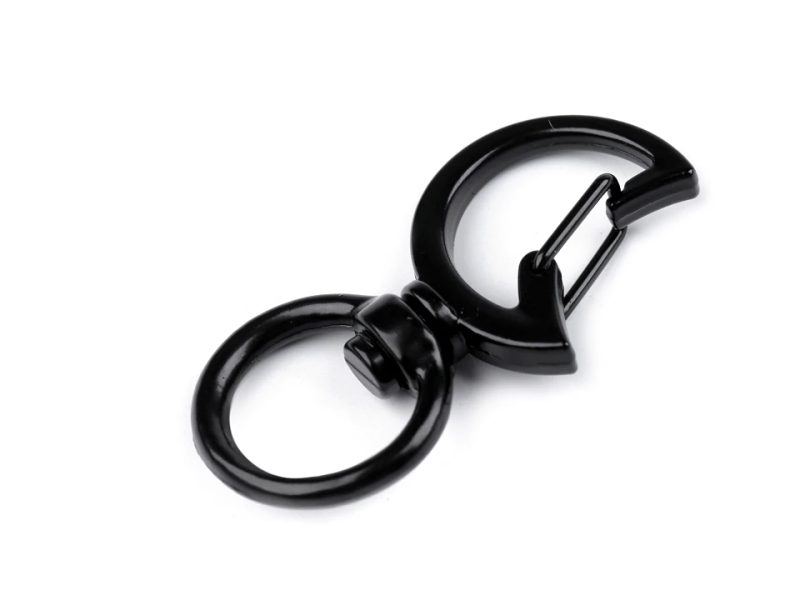 Kovová karabina s obrtlíkem kočka průvlek 12 mm 2 kusy