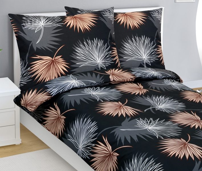 Povlečení bavlněné Béžová,Bílá,Černá 90/983