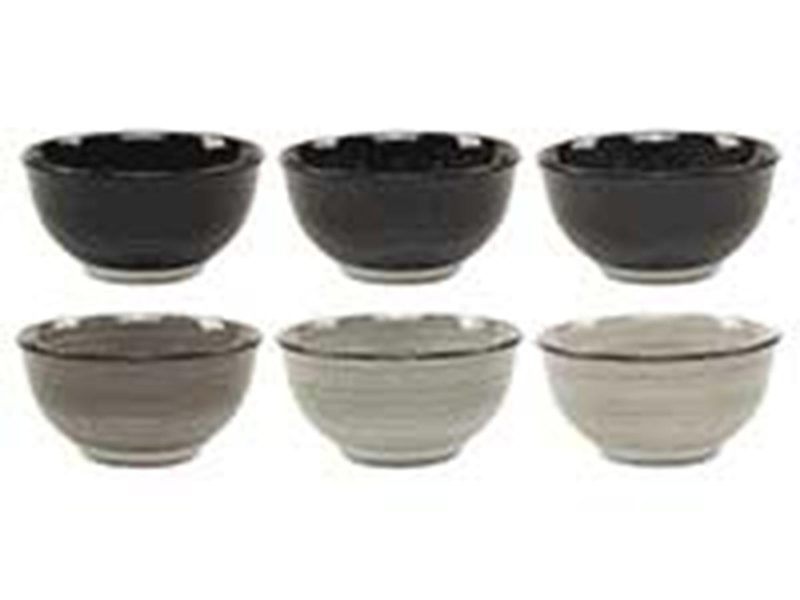 Keramická miska, 6 ks 371508 - dia 12×6 cm