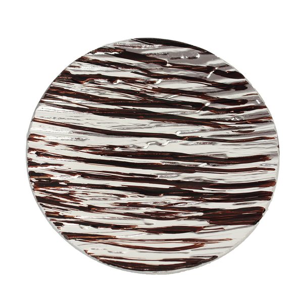 Skleněný tácek dekorační S0085/2 - dia 19,5 cm