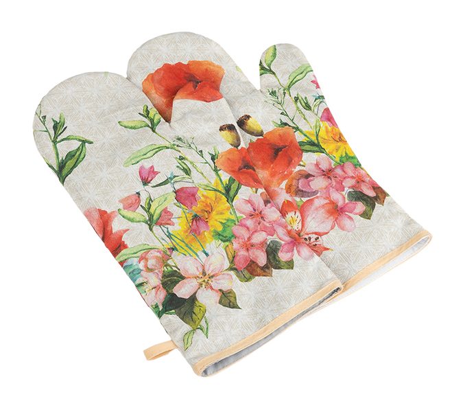 Grilovací rukavice 2ks Béžová,Červená 174/528 20x36 cm