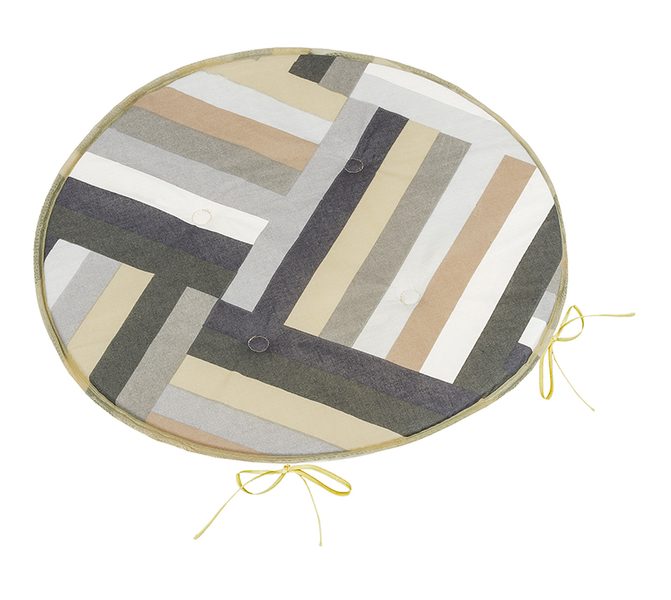 Sedák Adéla kulatý hladký Šedá,Béžová 79/231 průměr 40 cm