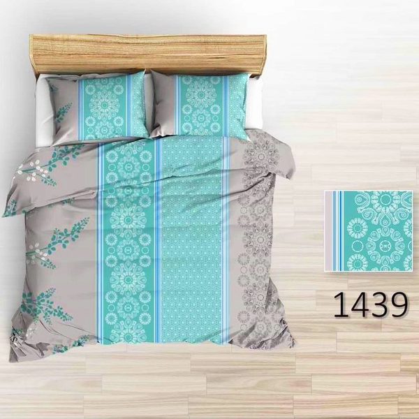 Povlečení krep Areta - tyrkysové 140x200+70x90 cm