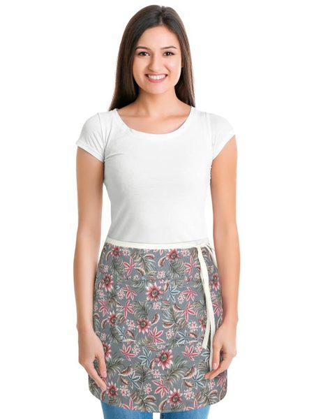 Kuchyňská zástěra DITA - do pasu Růžová 189/403 zástěra 68x50 cm