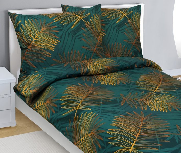 Povlečení bavlněné Zelená,Žlutá 90/674