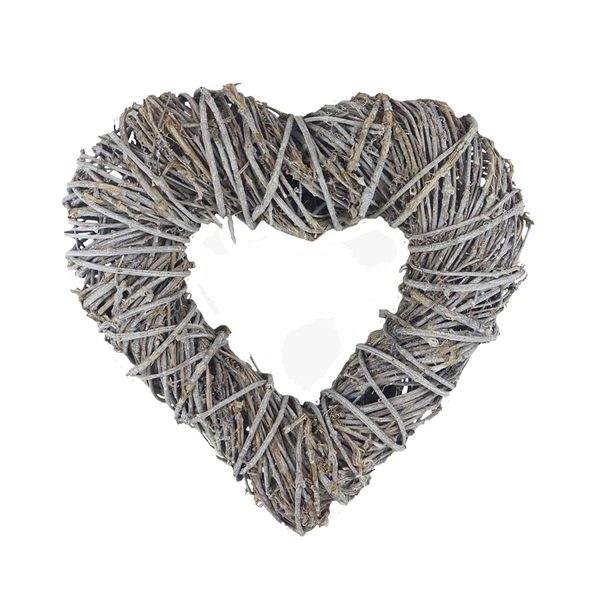 Dekorační věnec srdce P2195/1 - 29 cm