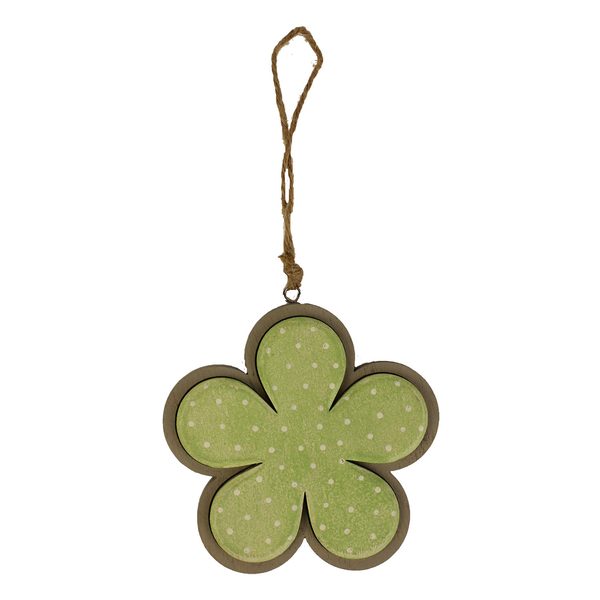 Květ zelený D1392-15 - dia 9,5 x 1,2 cm