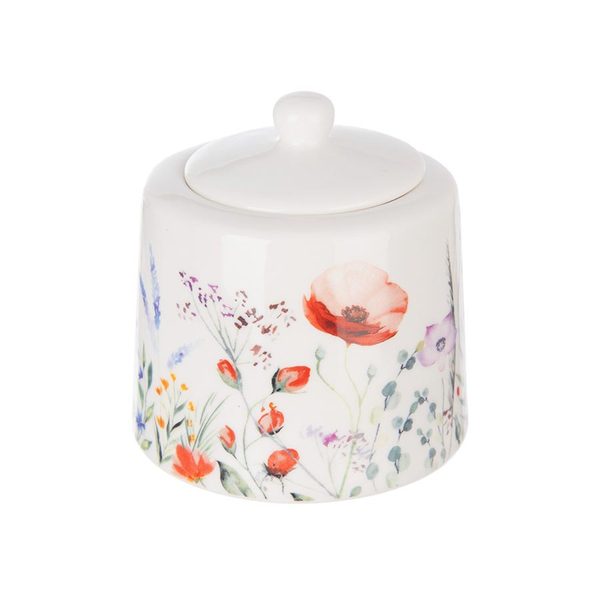 Cukřenka porcelánová MÁK pr. 9,3 cm O0488 - dia 9,3 x 9 cm,o.320ml