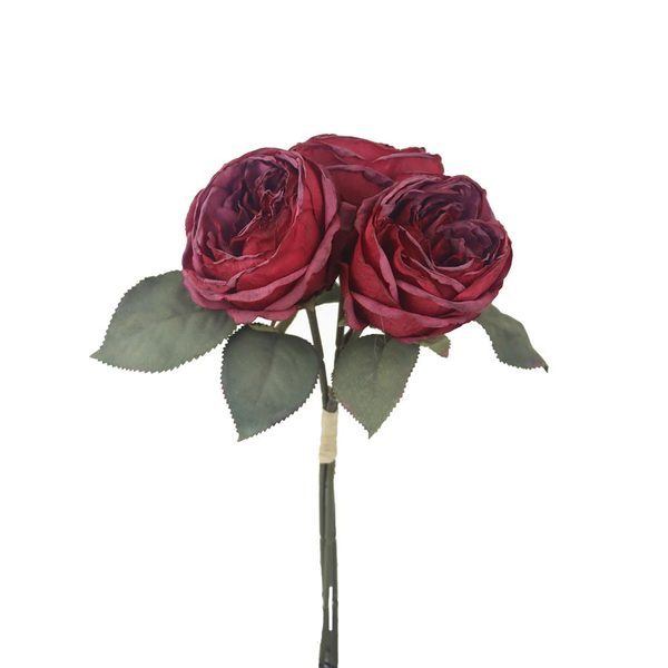 Kytice umělých sušených růží X7631-08 - 32 × 15 × 11 cm