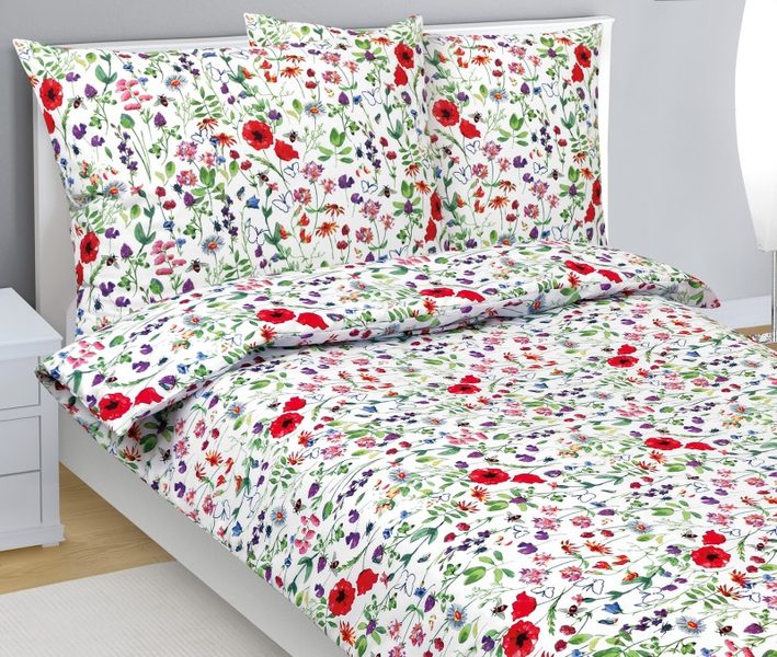 Povlečení bavlněné Červená,Zelená 90/219