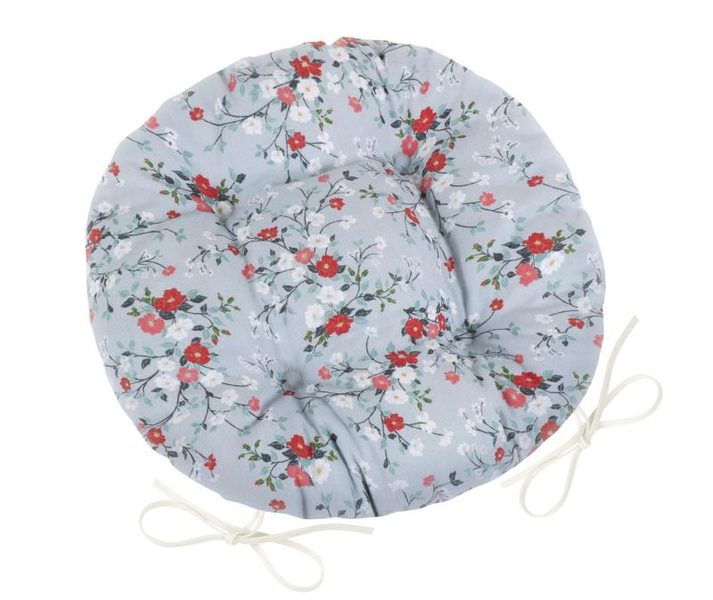 Sedák DITA kulatý prošívaný Šedá 62/402 průměr 40 cm