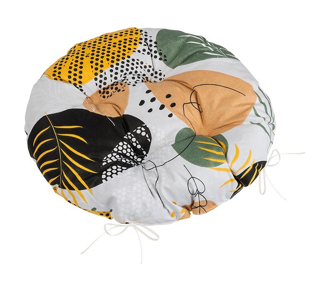 Sedák Adéla prošívaný kulatý Béžová 62/232 průměr 40 cm