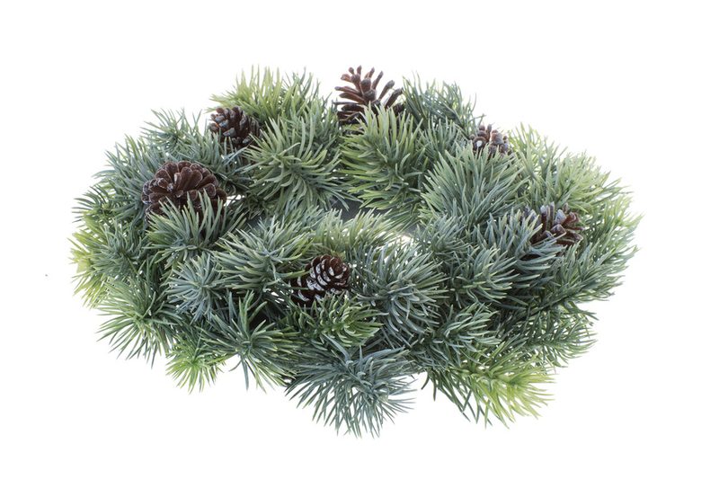Jehličnatý věnec se šiškami 28 cm - Canea – Bexis.cz