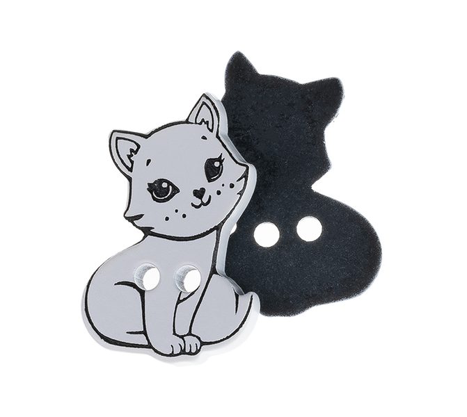 Knoflík - sada 3 ks Bílá 400256 25x20 mm