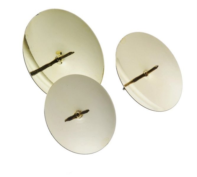 Misky s bodci 5,3 cm (4 ks) zlaté