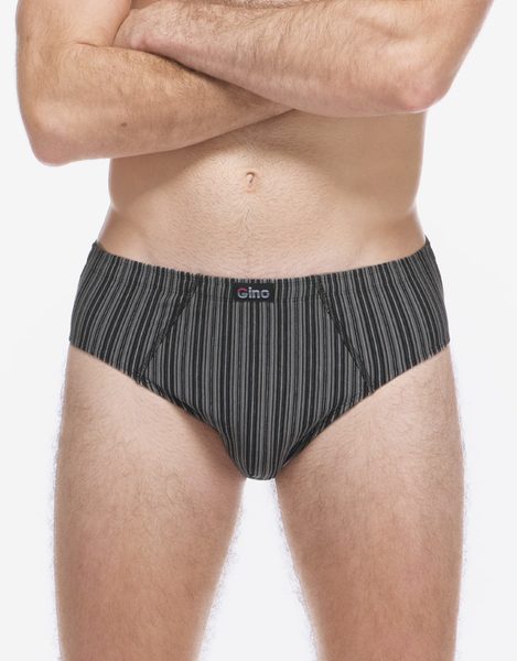 GINA pánské slipy se širším bokem, širší bok, šité 71140P