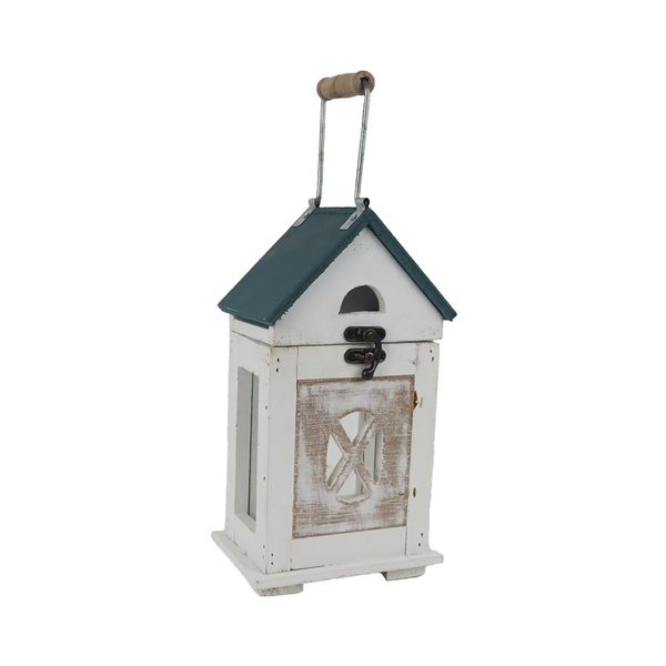 Dřevěná lucerna D8345/A - S:13.5*8.5*23.5H - Morex – Bexis.cz