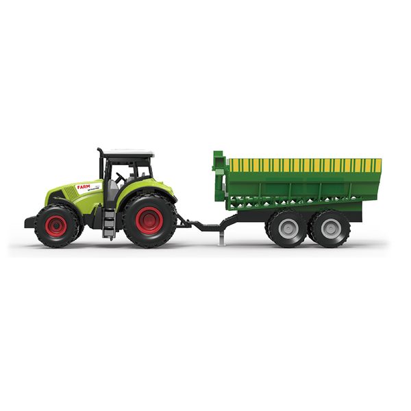 Traktor plastový se zvukem a světlem s vlečkou