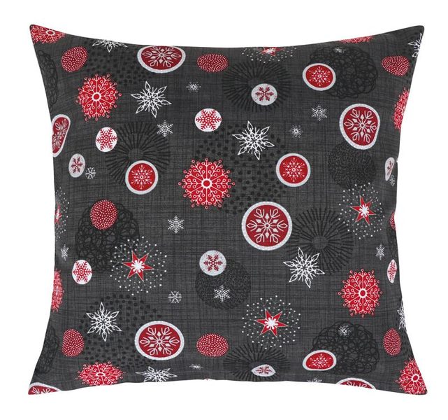 Povláček Vánoce - 40x40 cm Ozdoby vánoční šedá