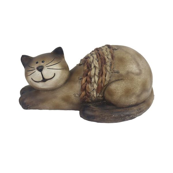 Dekorace kočka X5628 - 24 × 15,2 × 11,3 cm