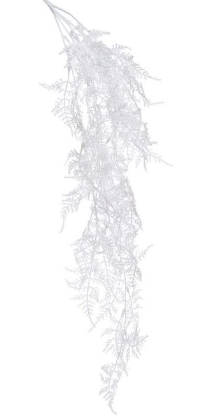 Bílé umělé kapradí visící 80 cm - Canea – Bexis.cz