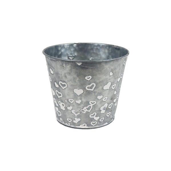 Květináč plechový K4274/1 - dia 12 x 10 cm