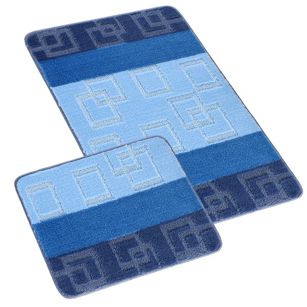 SADA BANY 60x100 + 60x50 cm - bez výkroje Modrá 760/015 sada 60x100, 60x50 cm