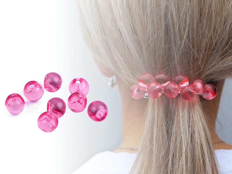 Plastový transparentní korálek / knoflík Ø13 mm 10 g