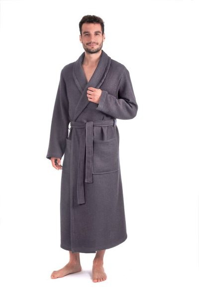 Unisex župan Esbo vaflový antracit  21 23 9551