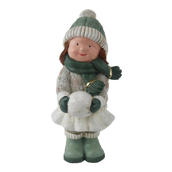 Dekorace holčička X7357 - 19.4 × 10.5 × 26 cm