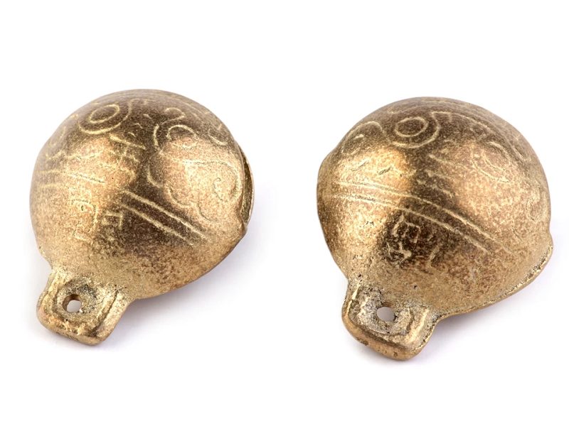 Rolničky mosazné s krásným zvukem 28x33 mm 1 kus