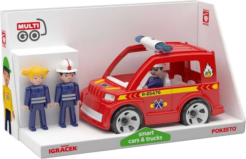 IGRÁČEK MultiGO Trio Fire set auto hasičské + 3 figurky s doplňky