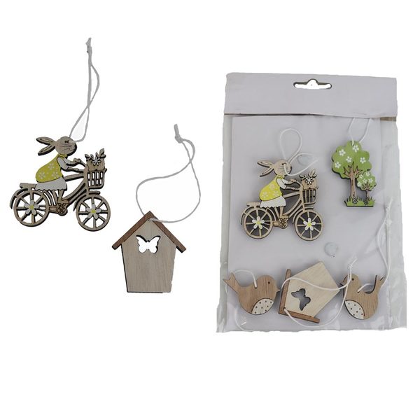 Velikonoční dekorace k zavěšení, 5 ks D6901 - 23 cm