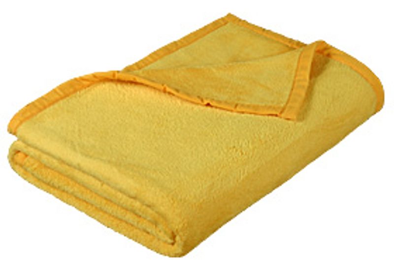 Přikrývka Korall micro Žlutá 6014/005 100x150 cm