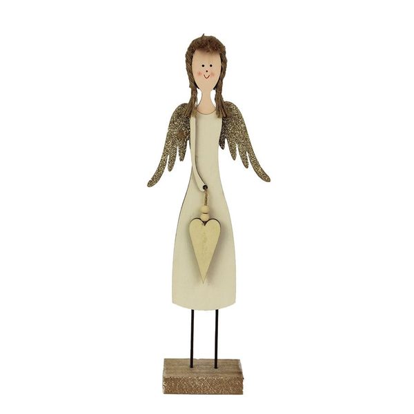 Anděl dekorační D2549 - 10.5 x 4.5 x 30 cm