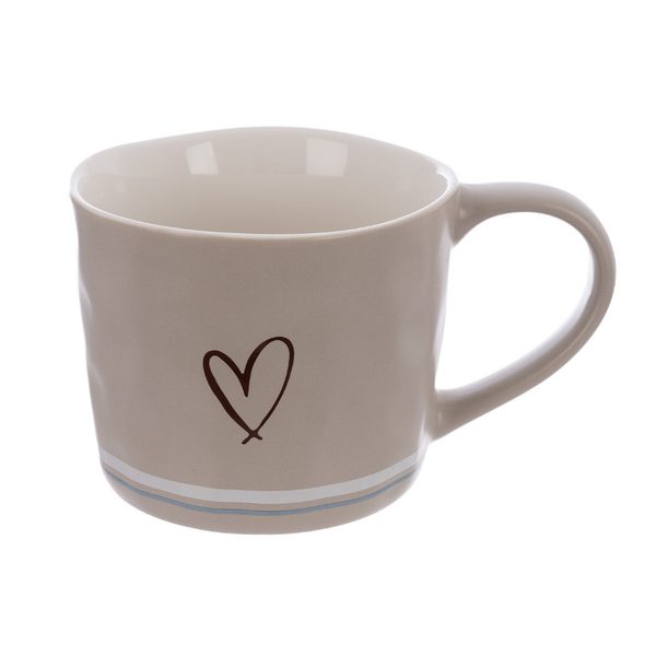 Hrnek porcelánový SRDCE 0,4 l béžová O0644-26{% if zbozi.vyrobce.nazev %} – {% endif %} – Bexis.cz