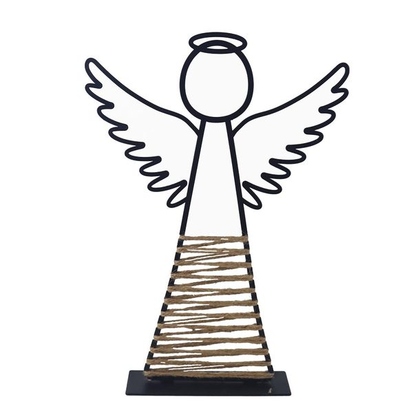 Kovový dekorační anděl K4328/2 - 25 cm