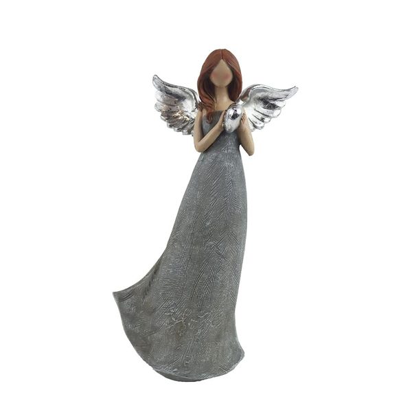 Dekorace anděl X6479-21 - 11 × 6 × 21 cm