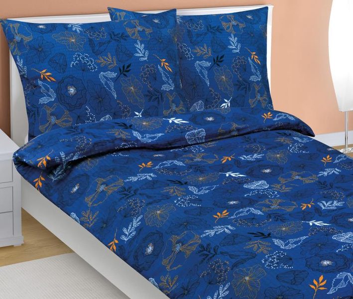 Povlečení krepové Tmavě modrá 80/518