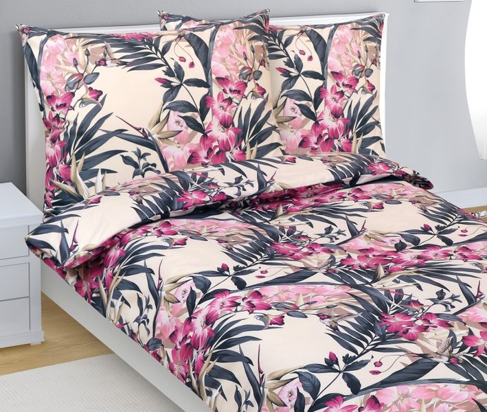 Povlečení bavlněné Růžová,Zelená 90/208