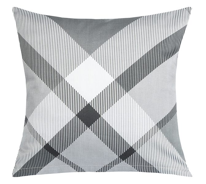 Povláček bavlněný satén Šedá,Bílá 94/958 40x40 cm