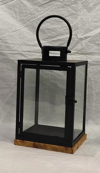 Kovová lucerna K4577/B - H 29,5 cm