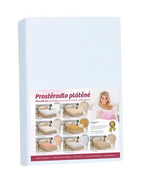 Prostěradlo plátěné Modrá 172/224 90x200 cm